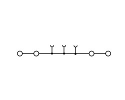 Проходная клемма ZDU 2.5/4AN OR (1636800000)