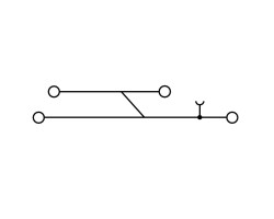 Проходная клемма WDK 2.5N V (1041610000)