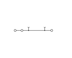 Проходная клемма ZDU 2.5/3AN WS (1683400000)