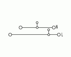 Распределительная клемма WDL 2.5/S/N/L (1030800000)