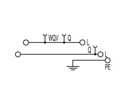 Распределительная клемма WDL 2.5/L/L/PE (1030200000)