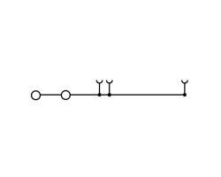 Проходная клемма ZT 2.5/3AN/1 BL (1304720000)