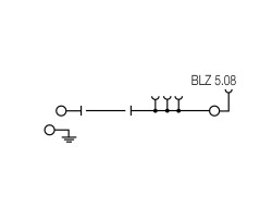 Измерительная клемма с размыкателем WMF 2.5 DI BLZ PE (1143010000)