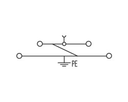 Проходная клемма WDK 10 PE (1415470000)