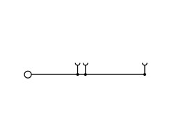 Проходная клемма ZT 2.5/2AN/1 BL (1295550000)