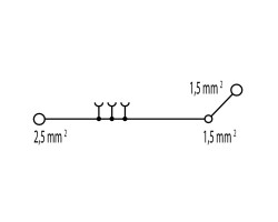 Проходная клемма WDU 2.5/1.5/ZR (1024700000)