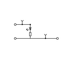 Проходная клемма WDK 2.5 LD GR 1R 24VDC (8010040000)