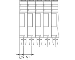 Проходная клемма ZDUB 2.5-2/2AN/RC BL (1712830000)