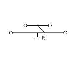 Клемма с заземлением WDK 4N PE (1041920000)