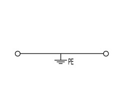 Модульная клемма с заземлением WPE 1.5/R3.5 (1798460000)