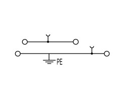 Проходная клемма WDK 2.5DU-PE (1036400000)