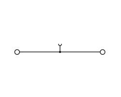 Проходная клемма ZDUA 2.5-2 OR (1720940000)