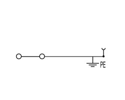 Проходная клемма ZTPE 2.5/3AN/1 (1815100000)