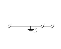 Клемма с заземлением PPE 2.5/4/3AN (1896200000)