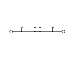 Проходная клемма ZDU 4-2/2AN BL (1770840000)