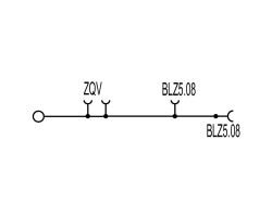 Проходная клемма WDU 1.5/ZQV/BLZ 5.08 (1784460000)