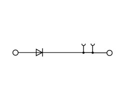 Клемма с электронными компонентами ZDU 2.5-2/D+ (1779110000)