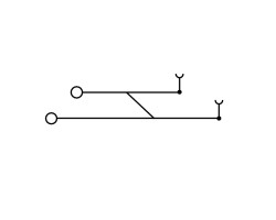 Клемма с разъемами ZDT 2.5/2 V BL (1348950000)