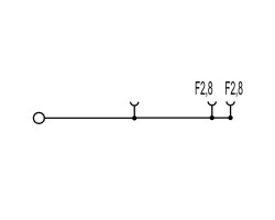 Проходная клемма WDU 2.5 F 2X2.8 (1021800000)