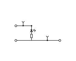 Проходная клемма WDK 2.5 LD RT 24VDC +- (1023600000)