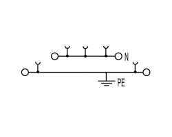 Проходная клемма ZDK 2.5N-PE (1689980000)