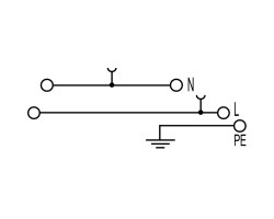 Распределительная клемма WDL 2.5/S/N/L/PE (1030700000)