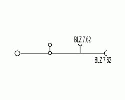 Проходная клемма WDU 2.5/BLZ/7.62 (1038900000)