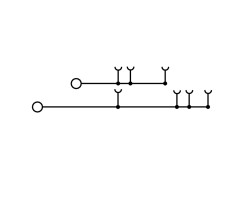 Проходная клемма WDT 2.5/2 (1305290000)