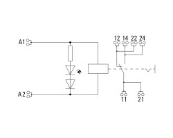 RCIKITP230VAC 1CO LD/PB Модуль релейный (8897220000)