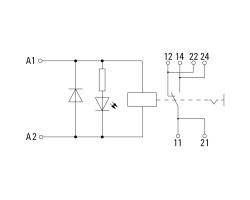 RCIKIT 24VDC 1CO LD/PB Модуль релейный (8881580000)