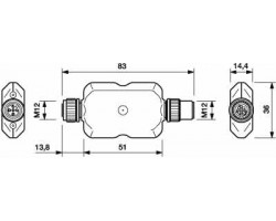 JPR 24VDC 1CO M12 Модуль релейный (8771420000)