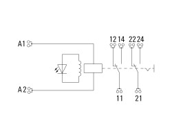 DRMKITP230VAC 2CO LD/PB Релейный модуль (2576040000)