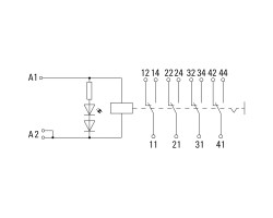 RCMKIT 115VAC 4CO LED RT Реле безопасности (8810150000)