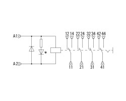 RCMKITP-I 24VDC 4CO LD Модуль релейный (8921120000)