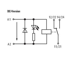 RCLKITZ 24VDC 1CO LED Реле безопасности (8798620000)