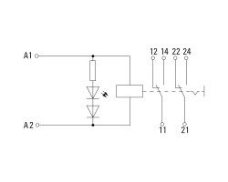 RCIKIT 230VAC 2CO LD/PB Модуль релейный (8881630000)