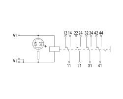 RCMKIT 24VAC 4CO LED RT Реле безопасности (7940007115)