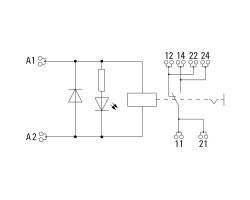 RCIKITP 24VDC 1CO LD/PB Модуль релейный (8897190000)