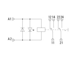 DRMKITP 24VDC 2CO LD/PB Релейный модуль (2576120000)