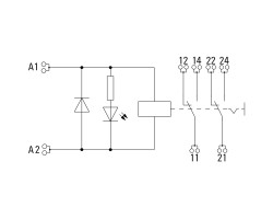 RCIKIT 24VDC 2CO LD/PB Релейный модуль (8881610000)