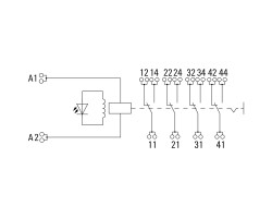 DRMKITP115VAC 4CO LD/PB Релейный модуль (2576020000)