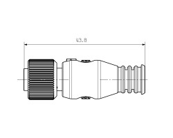 Соединительный разъем SAIBEND PB M12 4P B-COD (1454710000)