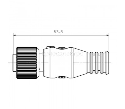 Соединительный разъем SAIBEND PB M12 4P B-COD (1454710000)