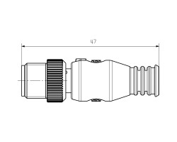 Соединительный разъем SAIEND CAN-M12 5P A-COD (1784760000)