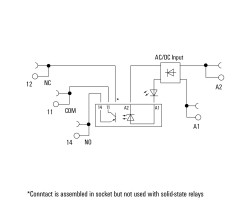 TOZ 12VDC 48VDC0,1A Твердотельное реле (1127040000)