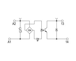 TOP 230VAC/48VDC 0,5A Твердотельное реле (8951090000)