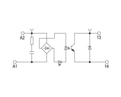 TOP 230VAC/48VDC 0.5A RC Твердотельное реле (1189260000)