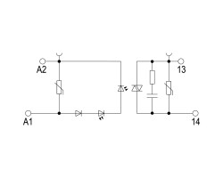 TOS 48-60VDC/230VAC 0,1A Твердотельное реле (8951130000)