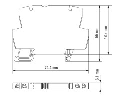 TOS 48-60VDC/48VDC 0,5A Твердотельное реле (8950930000)