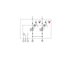 VPU II 2 R PV 600V DC Разрядник для защиты от перенапряжения (1351370000)